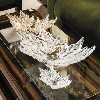 Champs-Élysées Grand Bowl Gold Luster Crystal Lalique
