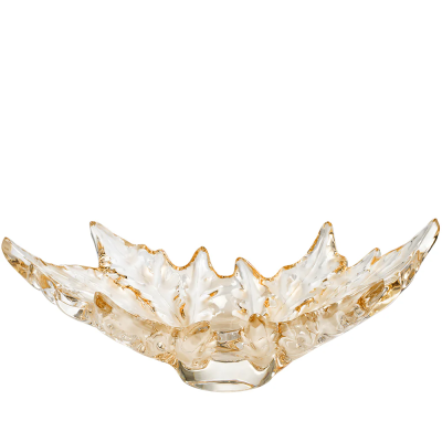 Champs-Élysées Grand Bowl Gold Luster Crystal Lalique