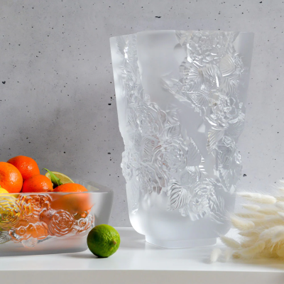 Pivoines Large Vase Lalique