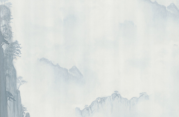 Foggy landscape Londonart