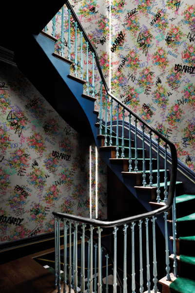 Vandalized granny's flowers Londonart