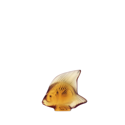 Fish Sulpture Amber Crystal Lalique